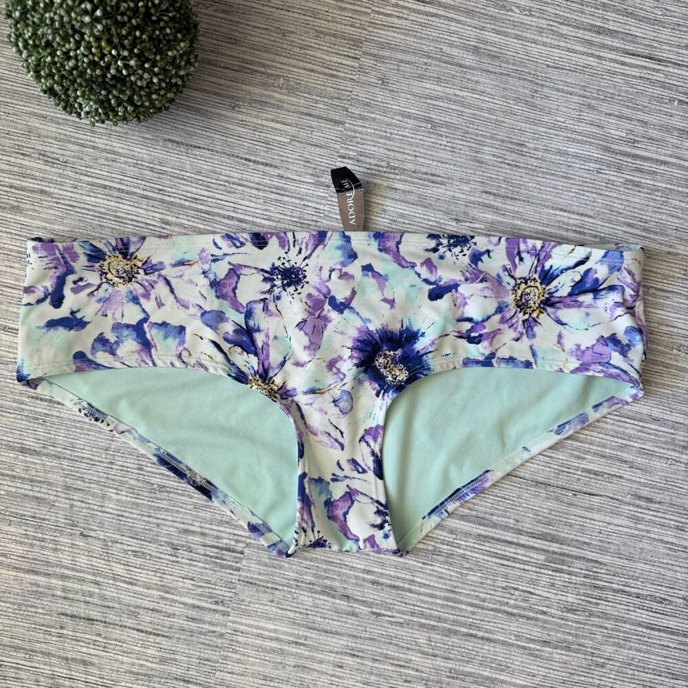 Adore Me Floral Hipster Bikini Bottom NWT Large
